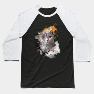 cat art #cat #kitty Baseball T-Shirt